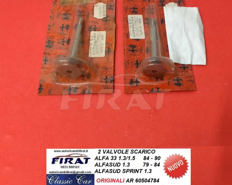 VALVOLE SCARICO ALFA 33 - ALFASUD - SPRINT (60504784)